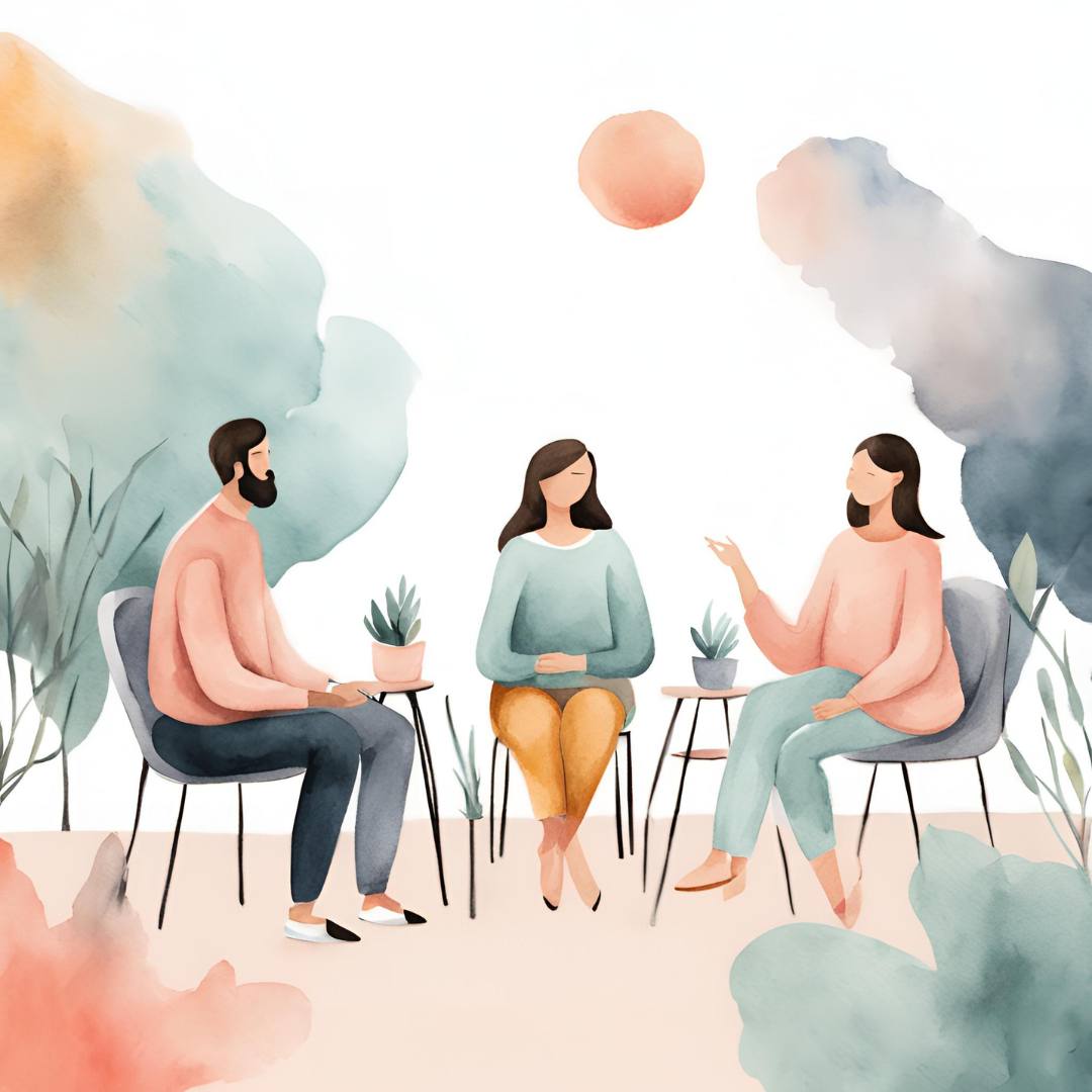 Sesión de terapia de grupo